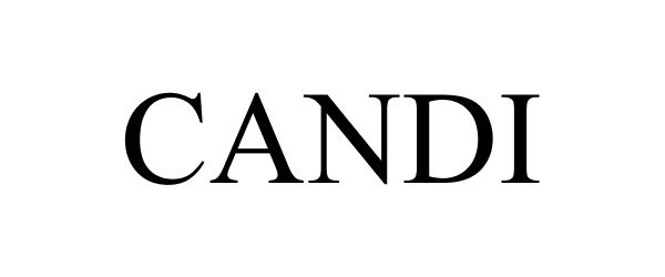 Trademark Logo CANDI