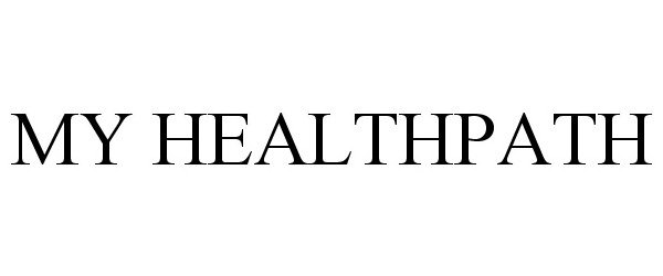 Trademark Logo MY HEALTHPATH