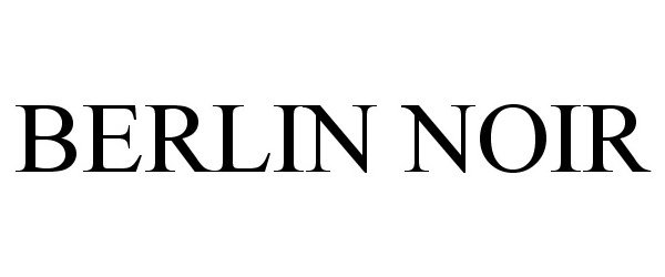 Trademark Logo BERLIN NOIR