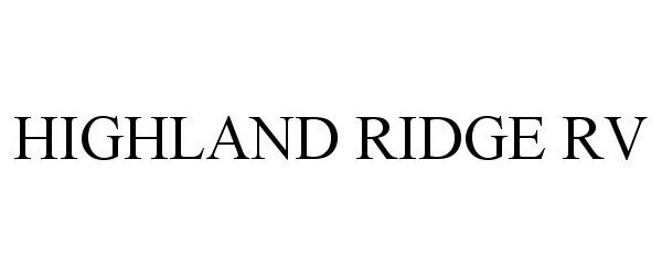  HIGHLAND RIDGE RV