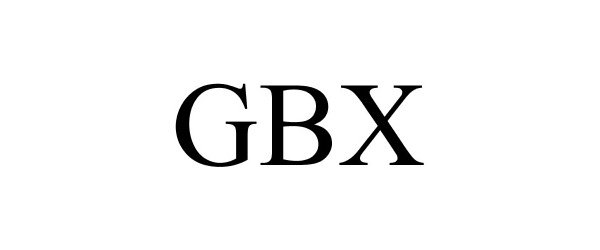 Trademark Logo GBX