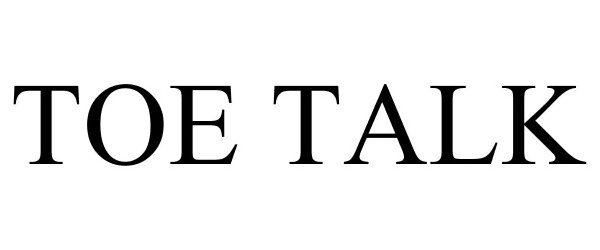 Trademark Logo TOE TALK