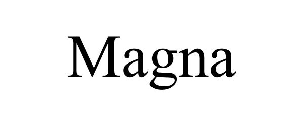 Trademark Logo MAGNA