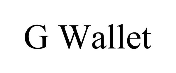 Trademark Logo G WALLET