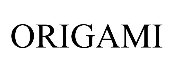 Trademark Logo ORIGAMI