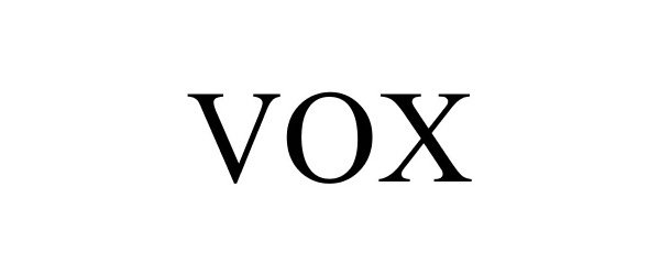 Trademark Logo VOX