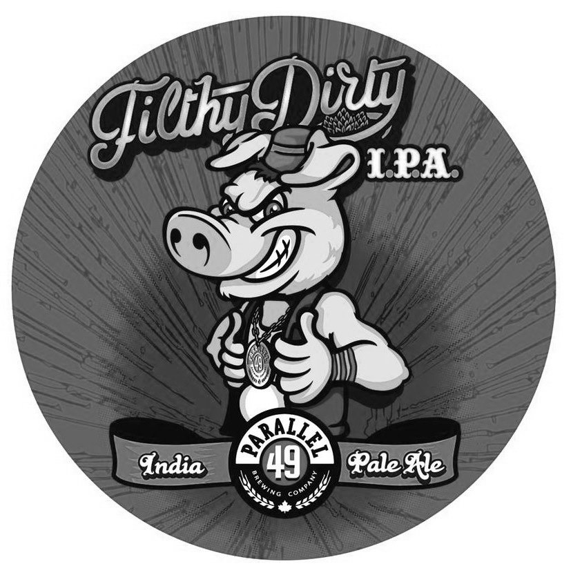 FILTHY DIRTY I.P.A. INDIA PALE ALE PARALLEL 49 BREWING COMPANY