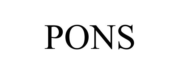Trademark Logo PONS