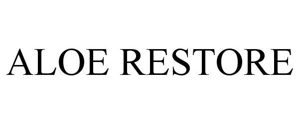 Trademark Logo ALOE RESTORE