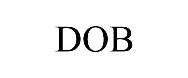Trademark Logo DOB