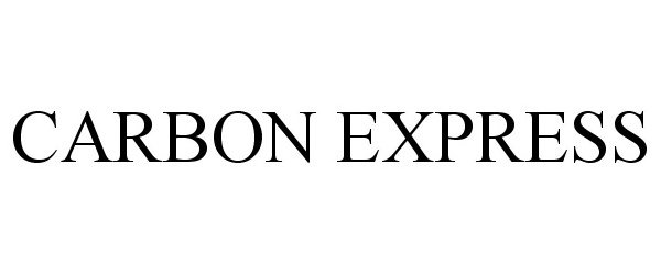 Trademark Logo CARBON EXPRESS
