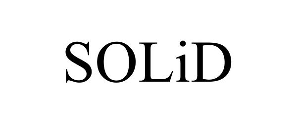 Trademark Logo SOLID
