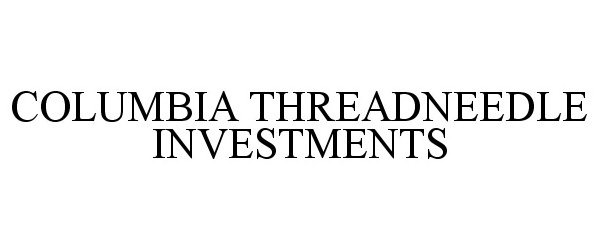 Trademark Logo COLUMBIA THREADNEEDLE INVESTMENTS