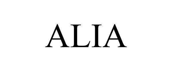 Trademark Logo ALIA