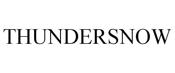 Trademark Logo THUNDERSNOW