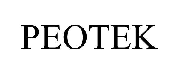 Trademark Logo PEOTEK