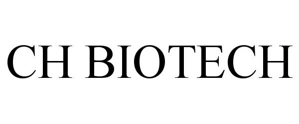 Trademark Logo CH BIOTECH