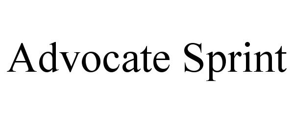 Trademark Logo ADVOCATE SPRINT