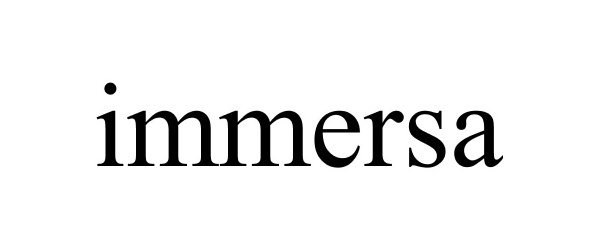 Trademark Logo IMMERSA