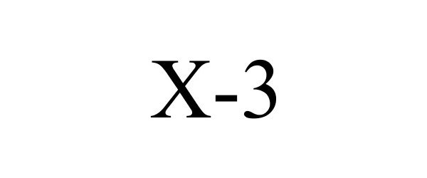 Trademark Logo X-3