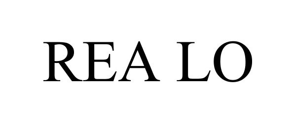 Trademark Logo REA LO