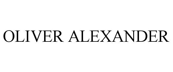 Trademark Logo OLIVER ALEXANDER