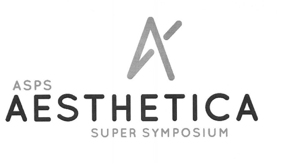 Trademark Logo A ASPS AESTHETICA SUPER SYMPOSIUM