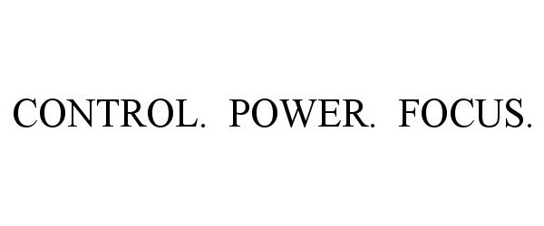  CONTROL. POWER. FOCUS.