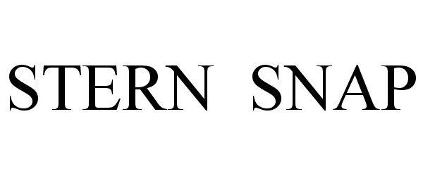 Trademark Logo STERN SNAP