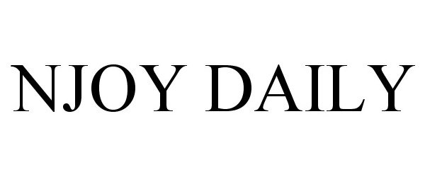 Trademark Logo NJOY DAILY