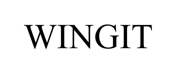 Trademark Logo WINGIT
