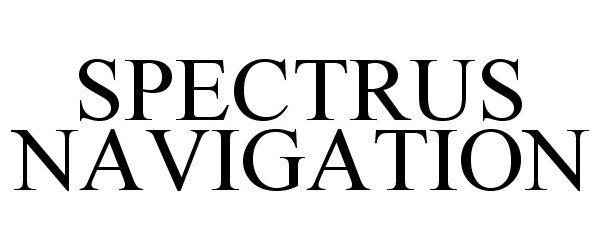Trademark Logo SPECTRUS NAVIGATION