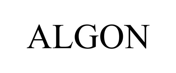 Trademark Logo ALGON