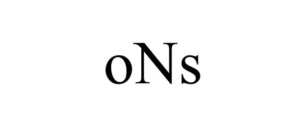 Trademark Logo ONS