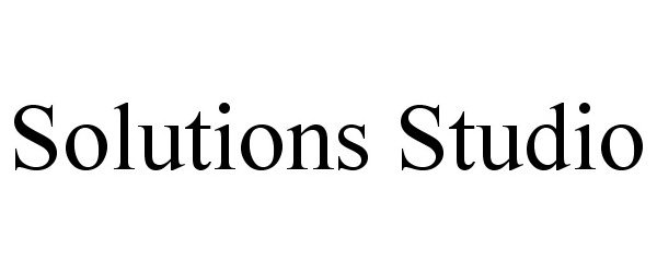 Trademark Logo SOLUTIONS STUDIO