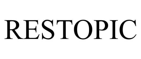 Trademark Logo RESTOPIC