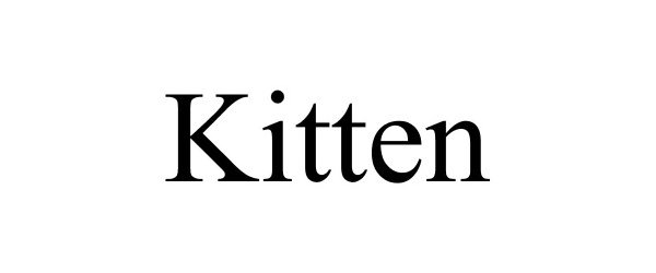 Trademark Logo KITTEN