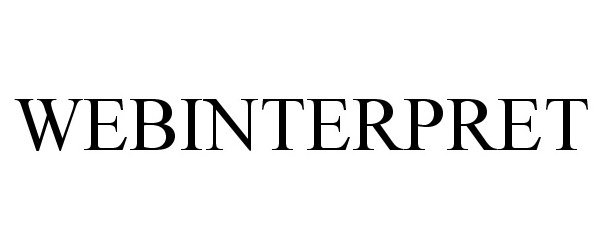 Trademark Logo WEBINTERPRET