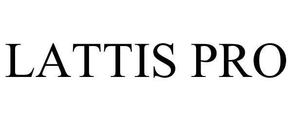 Trademark Logo LATTIS PRO