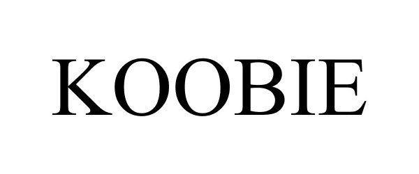 Trademark Logo KOOBIE