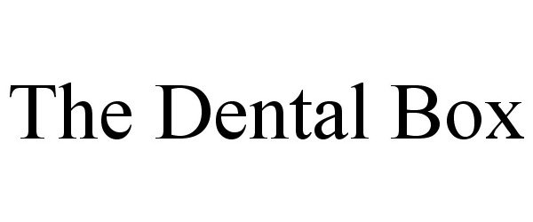 Trademark Logo THE DENTAL BOX