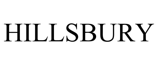 Trademark Logo HILLSBURY