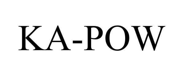 Trademark Logo KA-POW