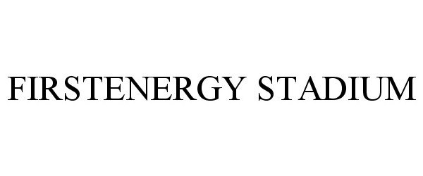 Trademark Logo FIRSTENERGY STADIUM