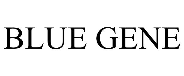 Trademark Logo BLUE GENE