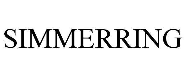Trademark Logo SIMMERRING