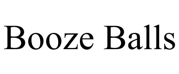 Trademark Logo BOOZE BALLS