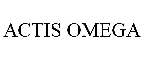 Trademark Logo ACTIS OMEGA