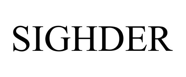Trademark Logo SIGHDER