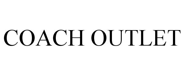 Trademark Logo COACH OUTLET